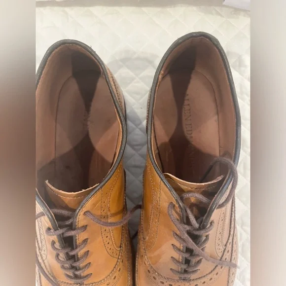 Allen Edmonds Tan McAllister Wingtips 12EEE - Picture 2 of 6
